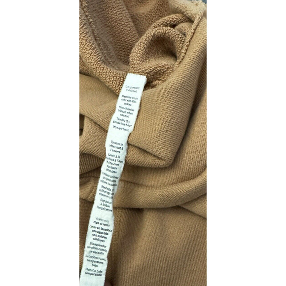 Alo Yoga Brown Henna Oversize Low Key Hoodie Kangaroo Wide Sleeve Sz S (Flaw) - Picture 7 of 7